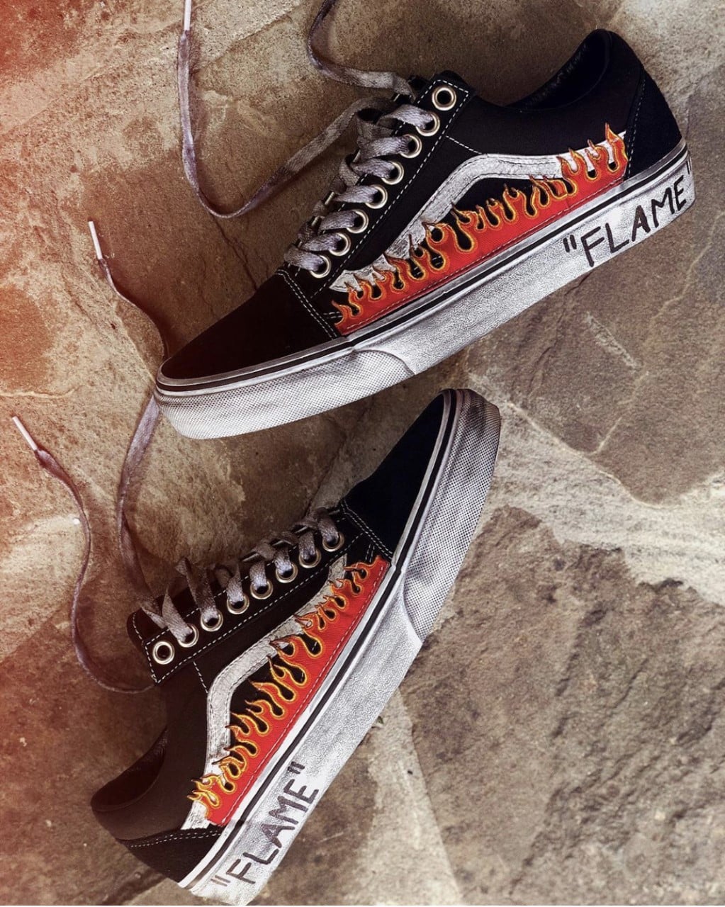 Le tue scarpe Vans OLD SKOOL Classic Flame personalizzate da Blazelab -  Store Online