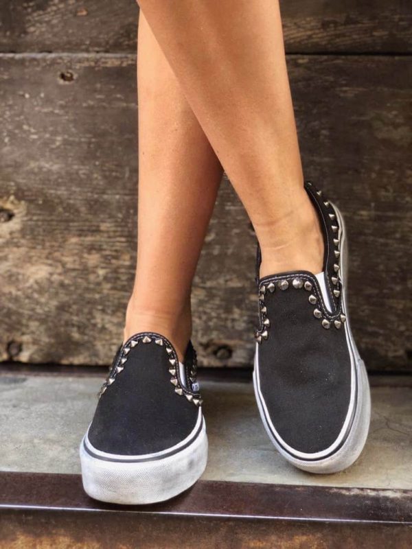 Le tue scarpe Vans SLIP ON PLATFORM BORCHIE Black personalizzate da  Blazelab - Store Online